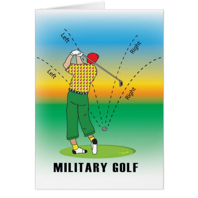 Cartão Estilo Militar GOLF (Frente)