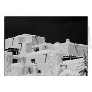 Cartão Estilo Pueblo Inn adobe em Loretto, Santa Fe, Novo