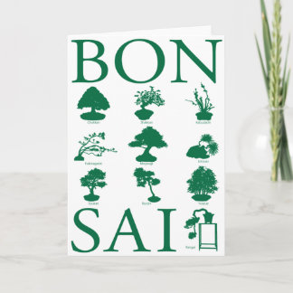 Cartão Estilos Básicos da Árvore Bonsai