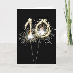 Cartão Estimuladores do 10º aniversário em Preto