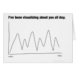 Cartão Estive Visualizando sobre você o dia todo