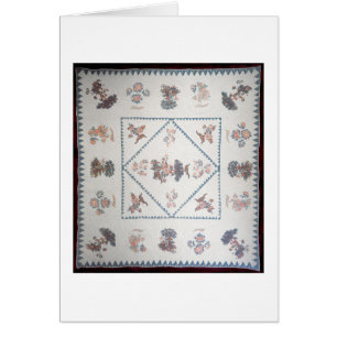 Cartão Estofe no "Broderie Perse", c.1800 (aplicado,