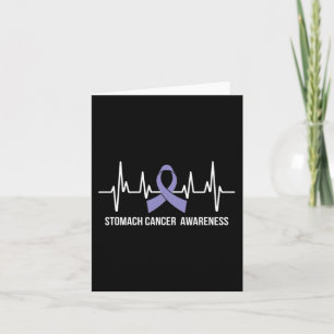 Cartão Estômago Sensibilização do Cancer Mês Fita Perifli