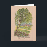 Cartão estónio do Natal de Häid Pühi do vintage<br><div class="desc">Cartão estónio retro/do vintage Natal.  Cena exterior bonita!  Häid Pühi!  Feliz Natal!  Boas festas!</div>