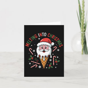 Cartão Estou a derreter o monstro do Sorvete de Natal D