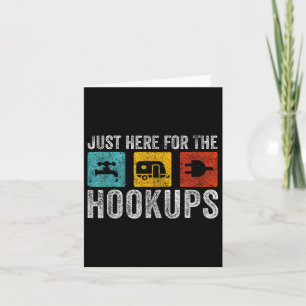 Cartão Estou Aqui Para O Acampamento Engraçado De Hookups