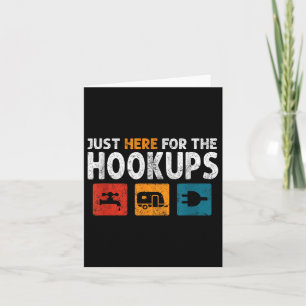 Cartão Estou Aqui Para O Camp Rv Camper Engraçado De Hook