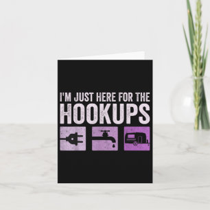 Cartão Estou Aqui Para O Camp Rv Camper Engraçado De Hook