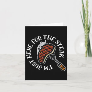 Cartão Estou aqui para o taco de carne de Churrasco engra