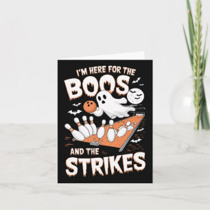 Cartão Estou aqui pelos Boos e pelas greves do Halloween