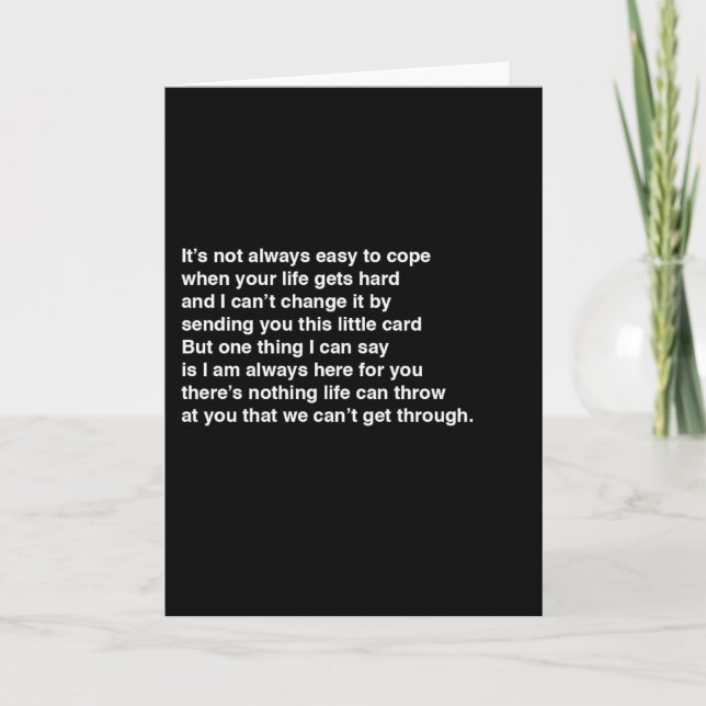 Cartão Estou aqui por você (Frente)