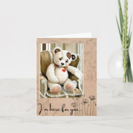 Cartão Estou aqui por você...