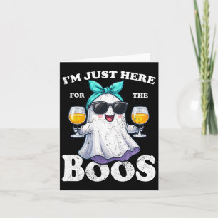 Cartão Estou aqui só para as mulheres do Boos Halloween