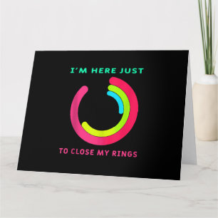 Cartão Estou aqui só para fechar minha Malhação de gin