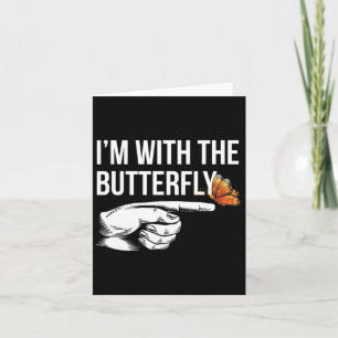 Cartão Estou com festas de borboletas combinando Casais H