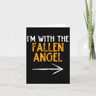 Cartão Estou com o Casal de Fallen Angel Costume Hallowee