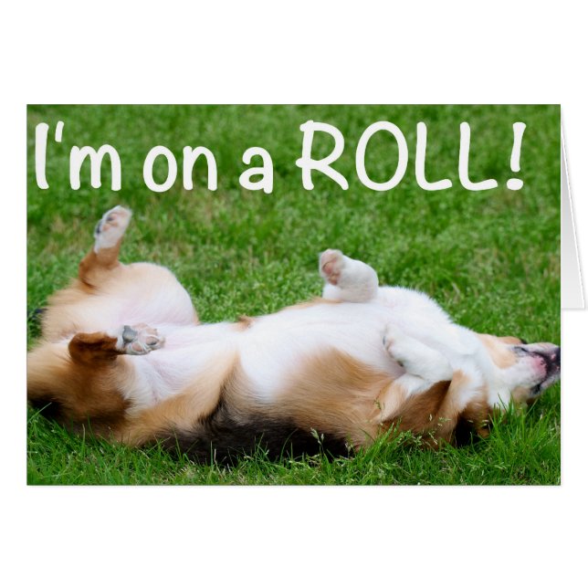 Cartão estou em um ROLL! (Frente Horizontal)