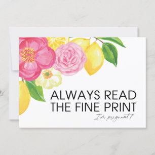 Cartão Estou grávida da revista de gravidez. Estamos tend