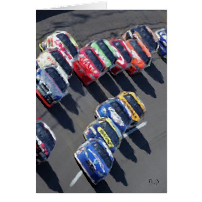 Cartão Estou indo para a corrida (Frente)