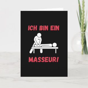 Cartão Estou Massajando Um Masseur