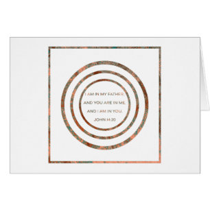 Cartão Estou no meu pai John 14:20