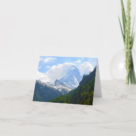 Cartão estou no topo da saudação mundial