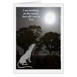Cartão Estou olhando para a lua