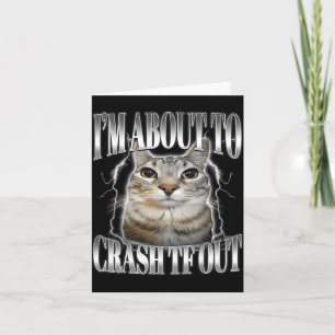 Cartão Estou Prestes a Desmaiar Gato Olhando Engraçado Br