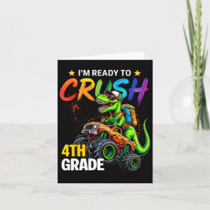 Cartão Estou pronto para esmagar o Dinosau do Monstro do 