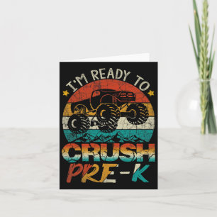 Cartão Estou pronto para esmagar o Monstro do Caminhão Pr