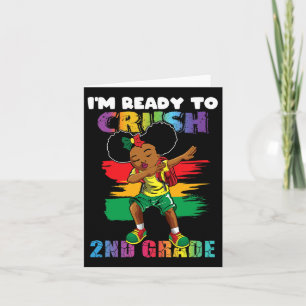 Cartão Estou pronto para esmagar segundo Grau Dabbing Gir
