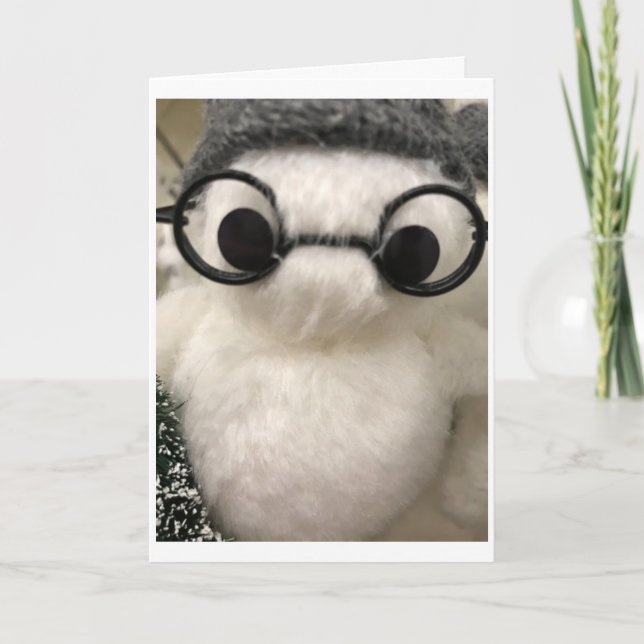 CARTÃO ESTOU SENDO... MUITO BARULHENTO... TENHO UM NATAL  (Frente)