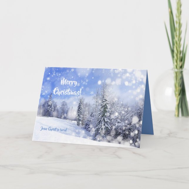 Cartão Estou sonhando com um Natal Branco (Frente)