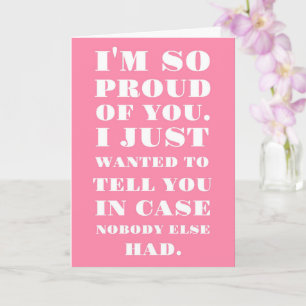 Cartão Estou tão orgulhoso de você