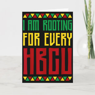 Cartão Estou Torcendo Por Toda Faculdade Histórica Negra 