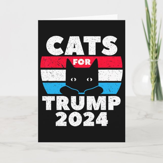 Cartão Estou votando em gatos para o debate eleitoral de  (Frente)