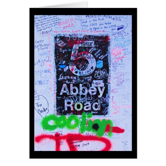 Cartão Estrada 5 da abadia (Frente)