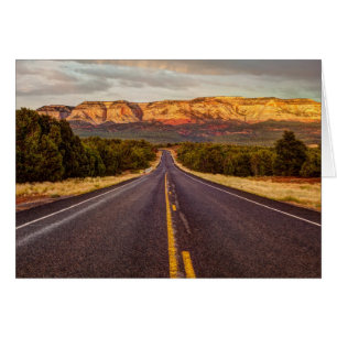 Cartão Estrada a aventurar-se