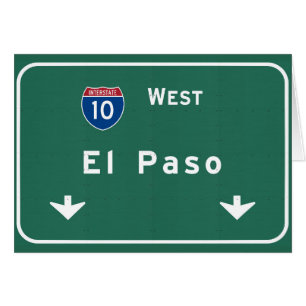 Cartão Estrada da autoestrada da estrada nacional do tx