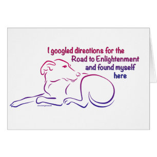 Cartão Estrada de Cachorro para Iluminismo