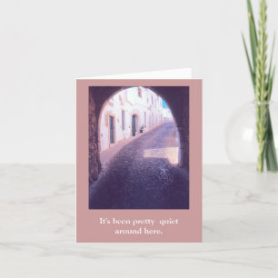 CARTÃO ESTRADA DE COBBLESONE ATRAVÉS DA VELHA ARQUEAÇÃO/S