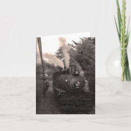 Cartão Estrada de ferro cénico Notecard da costa de