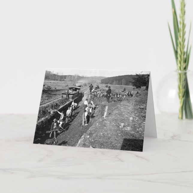 Cartão Estrada de ferro da guerra civil em Clifton, (Frente)