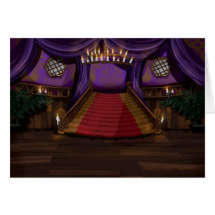 Cartão Estrada de Mansão Assustadora