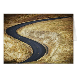 Cartão Estrada em pavimentação vazia