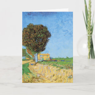 Cartão Estrada perto de Arles por Vincent van Gogh