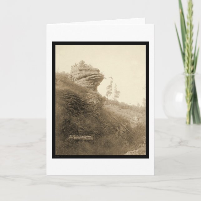 Cartão Estrada principal SD 1890 do palco da palha da (Frente)