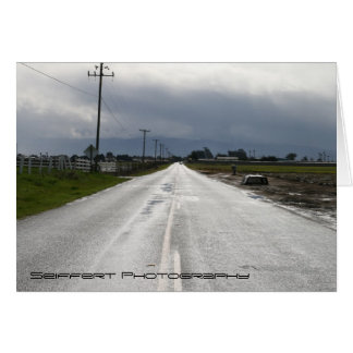 Cartão Estrada traseira