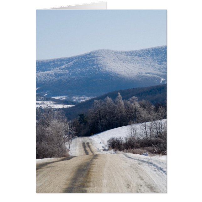Cartão Estradas de neve (Frente)