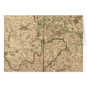 Cartão Estradas romanas e campos de batalha